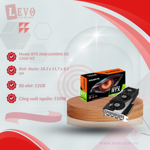  Card màn hình GIGABYTE GeForce RTX 3060 GAMING OC 12G