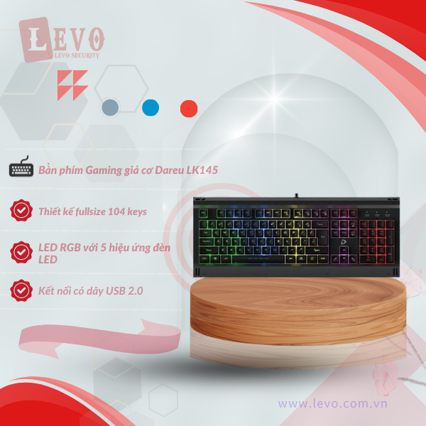 Bàn phím Gaming giả cơ Dareu LK145
