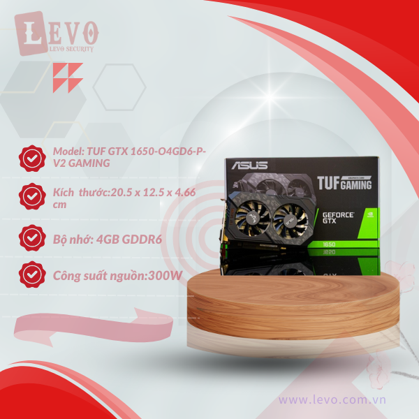 Card màn hình Asus TUF Gaming GeForce GTX 1650 V2 OC Edition 4GB GDDR6