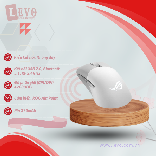 Chuột Gaming không dây ASUS ROG Keris II Ace Wireless