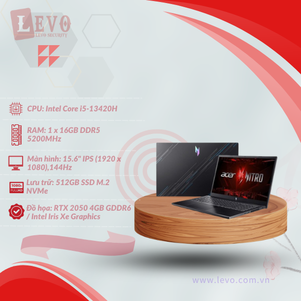 Laptop Acer Gaming Nitro V ANV15-51-53NE