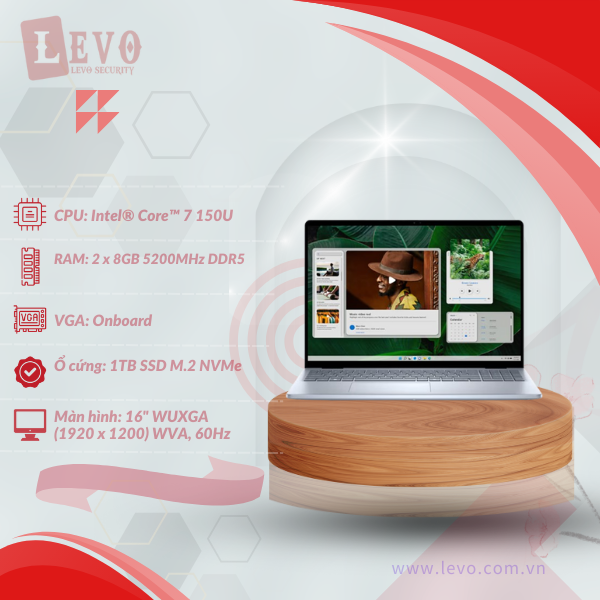 Laptop Dell Inspiron 16 5640 - N5640-C7U161W11IBU 