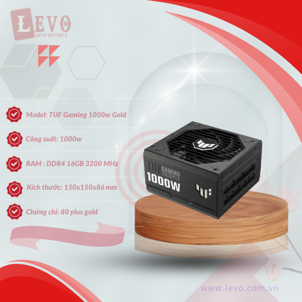 Nguồn máy tính ASUS TUF GAMING 1000w (80 Plus Gold)