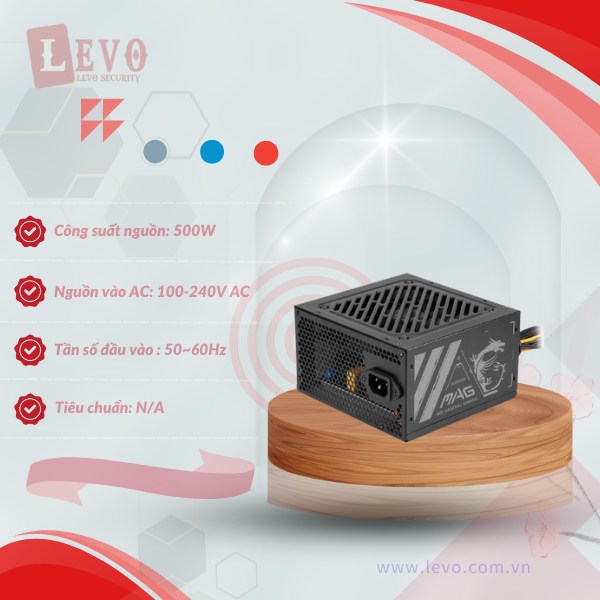 Nguồn máy tính MSI MAG A500N-H 500W
