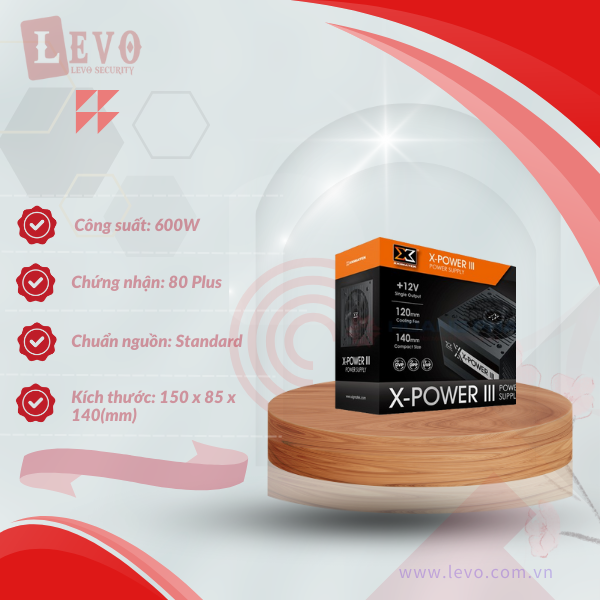 Nguồn máy tính XIGMATEK X-POWER III 650 - 600W