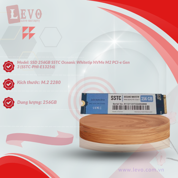 Ổ cứng SSD 256GB SSTC Oceanic Whitetip NVMe M2 PCI-e Gen 3