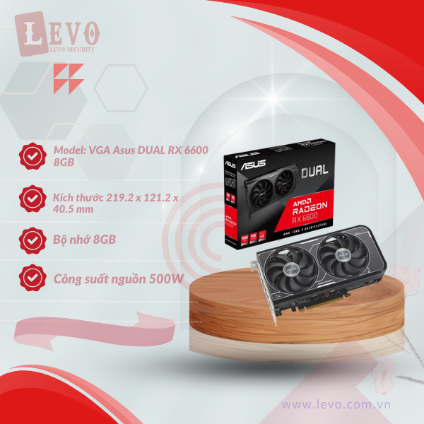 VGA Asus DUAL RX 6600 8GB V3 (DUAL-RX6600-8G-V3)